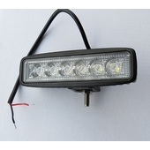 Фара светодиодная SKYWAY OFF ROAD 160*45мм прямоугольная 12V/24V 18W  6 диодов направленный свет 1шт. S07201007