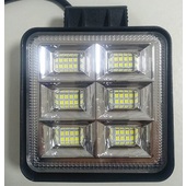 Дневные ходовые огни LED 002  квадратные со стробоскопом 192w/6000К  2шт.