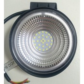 Дневные ходовые огни LED 004  круглые d110 ,  со стробоскопом 168w/6000К  2шт.