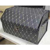 Органайзер в багажник MAXIMAL X Middle ромб, черный/бежевая стр. (500х300х300)