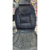 Накидки MAXIMAL LUX N-02 2 FRONT дутые (мокрая кожа, черн/беж строчка), с закрытыми боками и спинкой