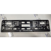 Рамка под номер РЕЛЬЕФ на защелках (HONDA, хром)