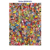 Наклейка- стикербум "Sticker -boom №2" (60х80 см),  наружная полноцветная, пленка KPMF 5000 06756