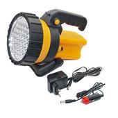 Фонарь аккумуляторный 37 LED, 10Вт, заряд от прикур. 12В, 928-027