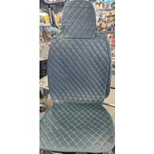 Накидки MAXIMAL LUX N-09 Ромб п/к (велюр, серая/серая строчка), с закрытыми боками и спинкой