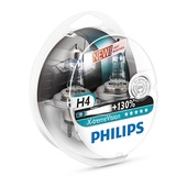 Лампа PHILIPS Н4 12v 60/55w X-TREME VISION + 130% (2шт.) 12342XV+S2 (23270)