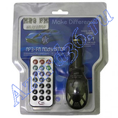 FM модулятор (МР3 ретранслятор FM диапазона USB/SD micro/дисплей/пульт)