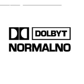 Наклейка "Dolbit нормально" вырезанная 12 х29см (черная, белая)