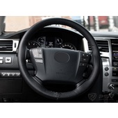 Оплетка  PSV  экокожа FASTEN PLUS / IDEAL PLUS (М черная) с перфорацией со шнурком, с поролоном