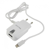 Зарядное устройство сетевое WALKER для Apple iPhone 5/6/7, 2А