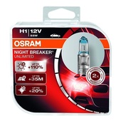 Автолампа H1 12V 60/55W OSRAM Night Breaker+110% (к-кт 2шт.)