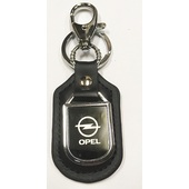 Брелок эмблема на коже с карабином Opel